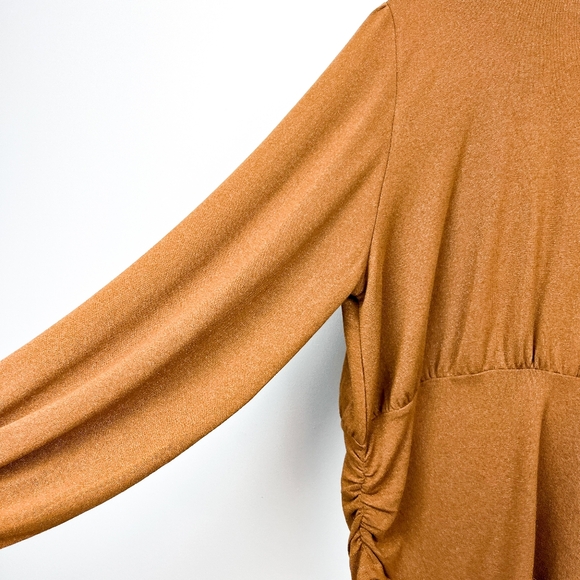 Cleo Sparkly Brown Long Sleeve Ladies Top - Picture 8 of 10